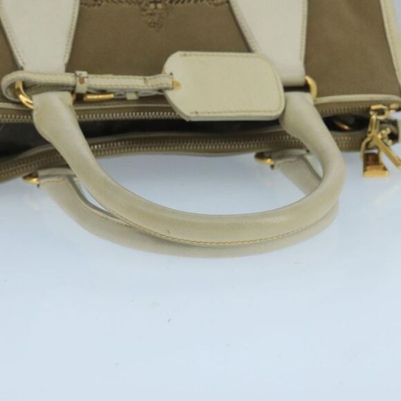 Prada Beige Canvas Handbag (Pre-Owned) - Picture 5 of 16